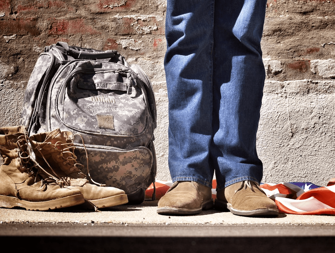 Military Bag And Shoes